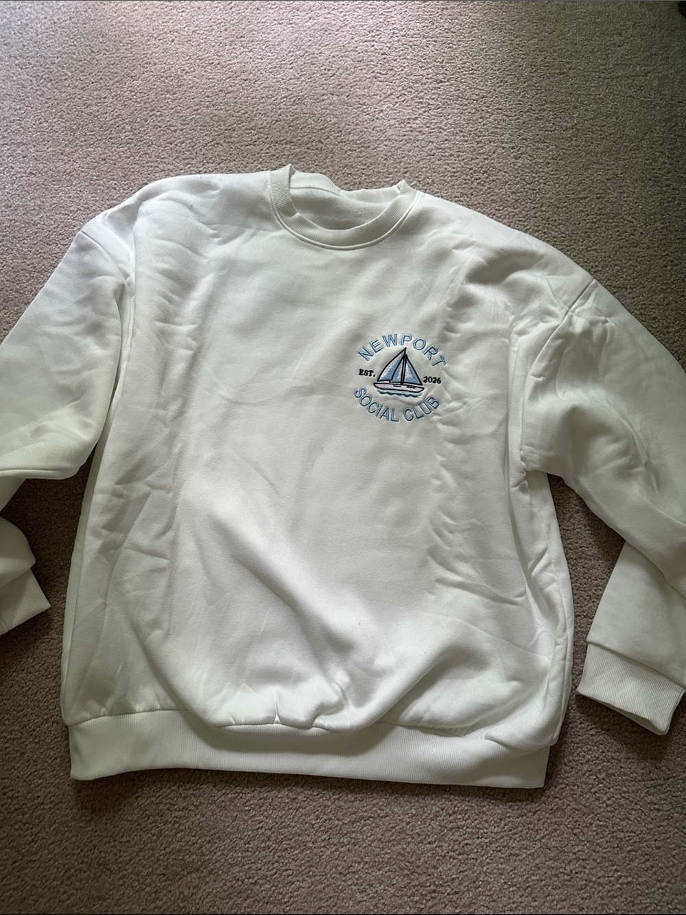 Men's Cream Crewneck Sweatshirt